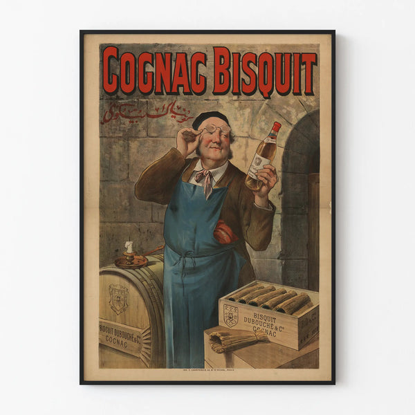 Vintage Cognac Bisquit Dubouché Decorative Poster