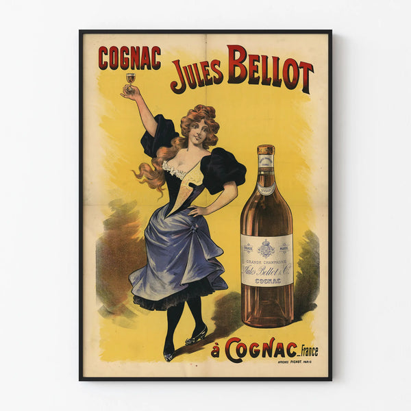 Vintage Cognac Jules Bellot Poster in Cognac
