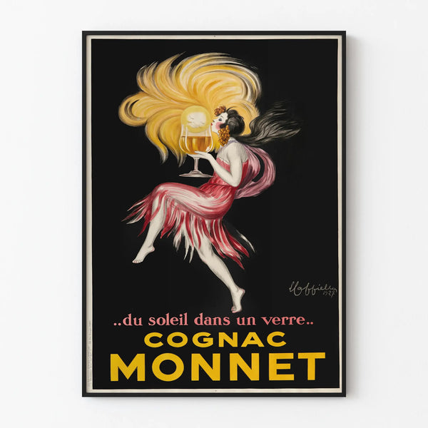 Vintage Cognac Monnet Poster - Art Deco Advertising Poster