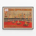Vintage Circus Poster Cole Bros. Nelson Family — framed artwork on a wall