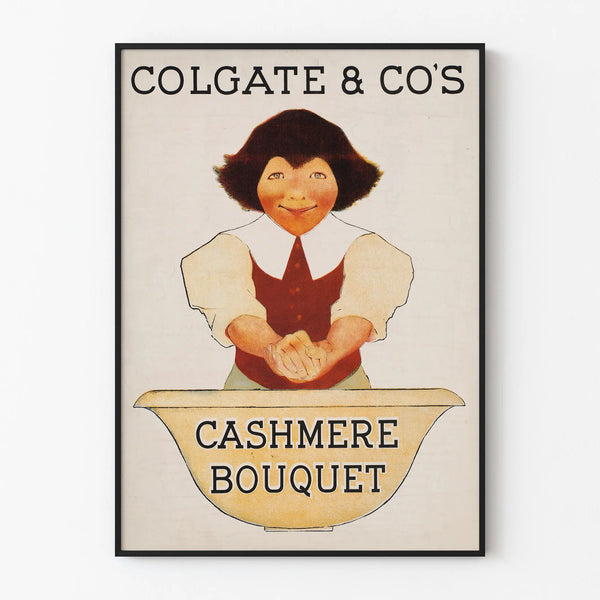 Vintage Poster for Colgate & Co's Cashmere Bouquet