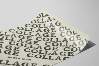 Typographic Collage Poster by James M. Green — artwork view