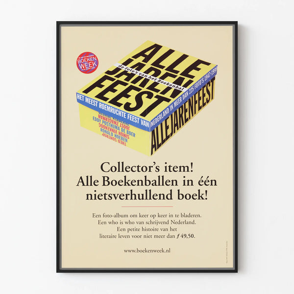Vintage Poster Collector's Item - Book Alle Boekenballen
