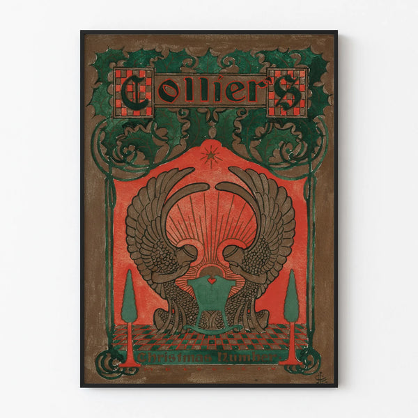 Decorative poster Colliers Christmas Number vintage style