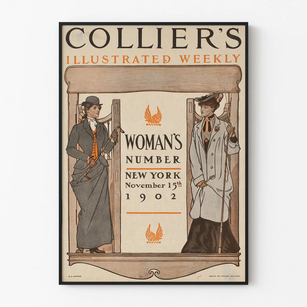 Vintage poster Collier's Illustrated Weekly Woman's Number 1902