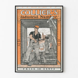 Vintage Collier's Industrial Poster - 1901 Industrial Print