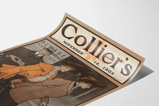 Vintage poster Collier's 1903 Art Deco style