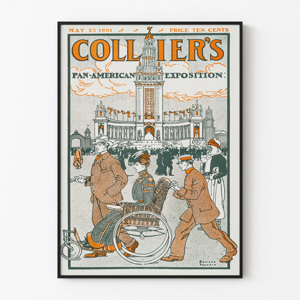 Vintage Poster of the Pan-American Exposition 1901 - Historic Wall Decoration
