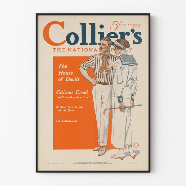 Vintage Poster Collier's The National Weekly 1913
