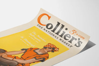 Vintage poster Collier's The National Weekly - The Noiseless Suffragette