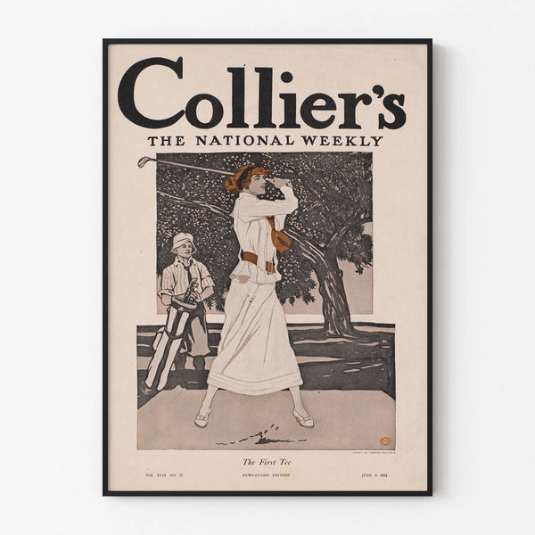 Vintage poster Collier's The National Weekly - The First Tee