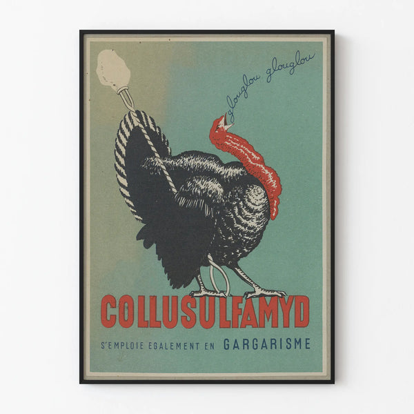 Vintage Advertising Poster Collusulfamyd