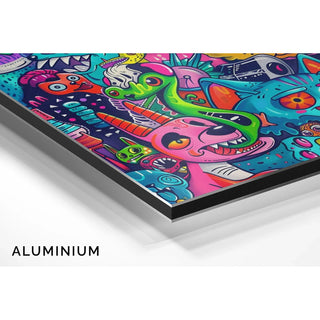 Pop Art Painting - Chromatic Explosion | Art print Wall Decoration Painting poster copy