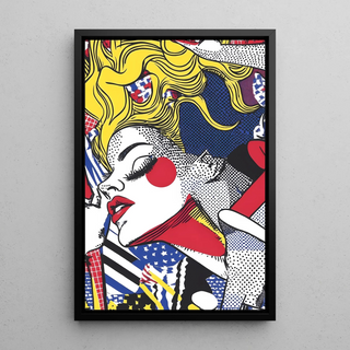 Pop Art Painting, titled - Beauty in Motion | Art print Wall Decoration Painting poster copy