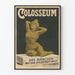 Vintage poster of the Colosseum - The girl with the golden skin