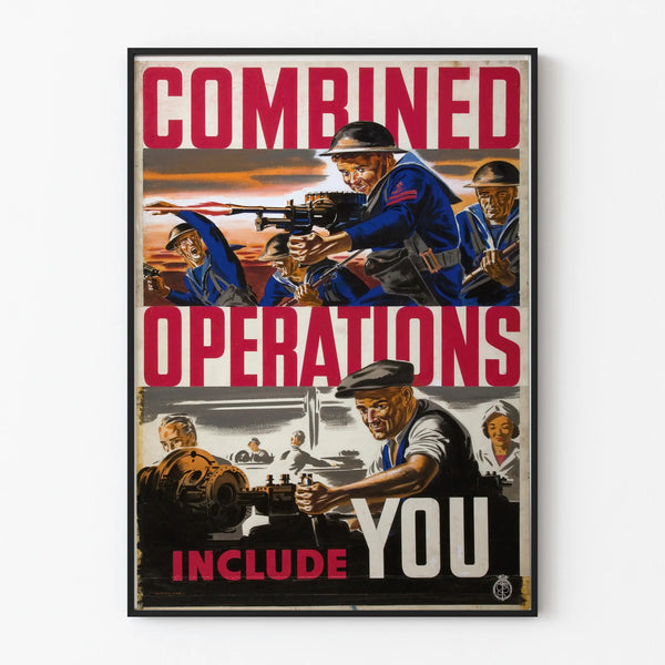 Vintage Military Poster Combined Operations Include You