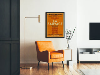 Vintage poster of the Comédie des Champs-Élysées La Sauvage