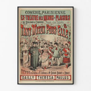 Vintage poster Comédie Parisienne - Tant Mieux Pour Elle