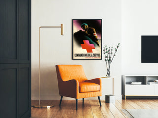Vintage Wall Poster of Medical Service Commando