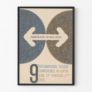 Vintage poster of the 9th International Design Conference Aspen 1959