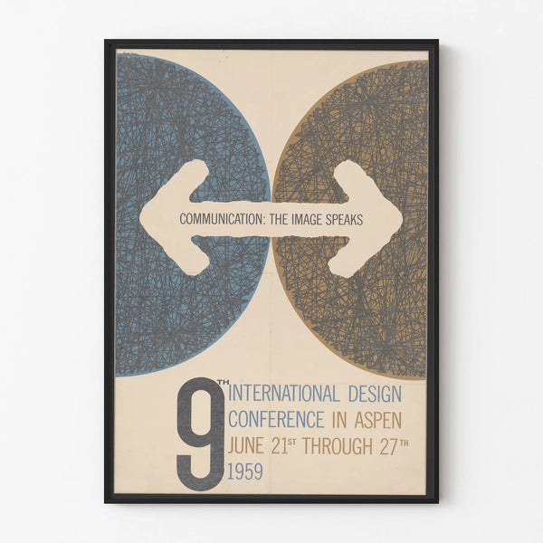 Vintage poster of the 9th International Design Conference Aspen 1959