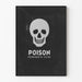 Poster wall decoration skull Poison war propaganda