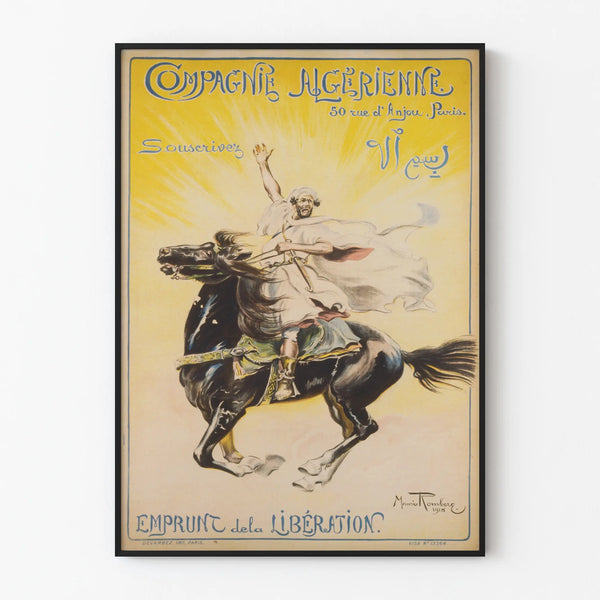 Vintage poster of the Algerian Company - Liberation Loan 1918