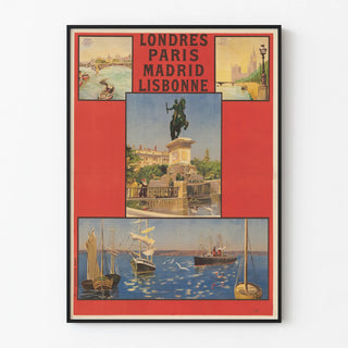 Vintage poster of the International Sleeping Car Company - London Paris Madrid Lisbon