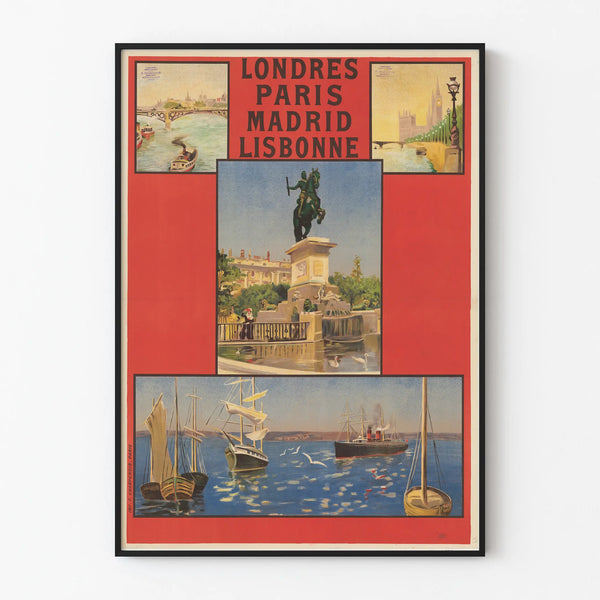 Vintage poster of the International Sleeping Car Company - London Paris Madrid Lisbon
