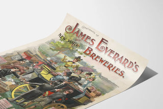 Vintage Poster of James Everard's Breweries New York 1896