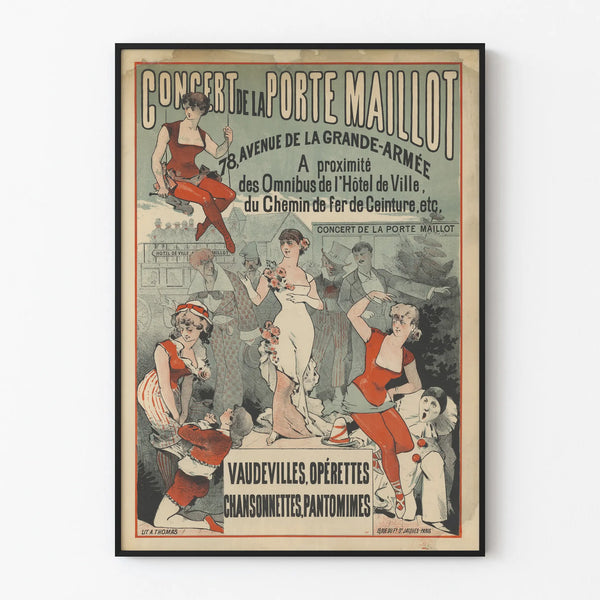 Vintage Poster of the Porte Maillot Concert
