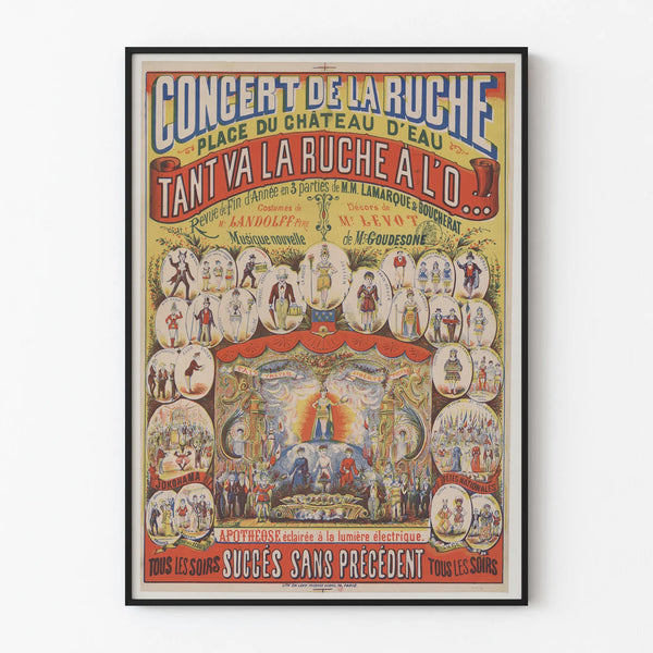 Vintage Poster of the Hive Concert at Château d'Eau Square