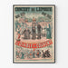 Vintage poster of The Devil at the Convent - Era Concert Boulevard Beaumarchais