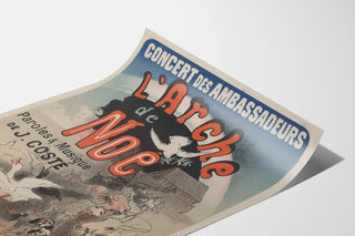 Vintage poster Noah's Ark – Concert of the Ambassadors by J. Costé