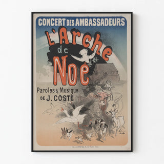 Vintage poster Noah's Ark – Concert of the Ambassadors by J. Costé