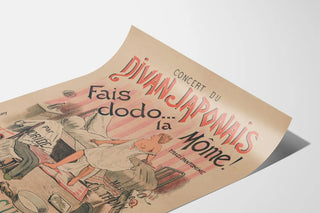 Vintage concert poster Divan Japonais Fais Dodo la Môme
