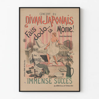 Vintage concert poster Divan Japonais Fais Dodo la Môme
