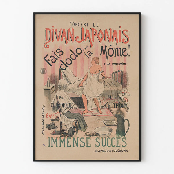 Vintage concert poster Divan Japonais Fais Dodo la Môme