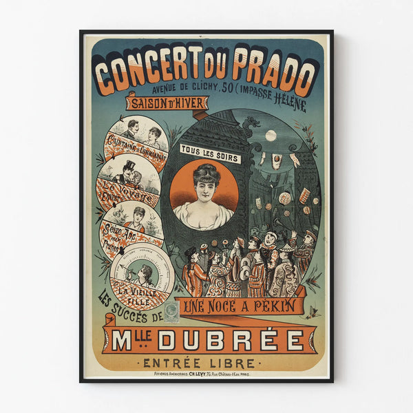 Prado Concert Poster Mlle Dubrée Winter Season
