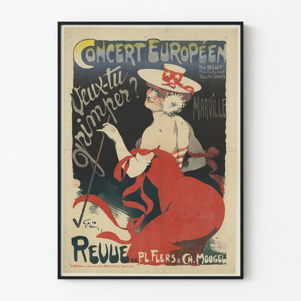 Vintage European Concert Poster Do You Want to Climb?