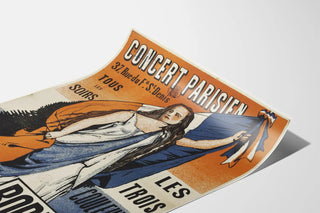 Parisian Concert Poster Les Trois Couleurs Bordas
