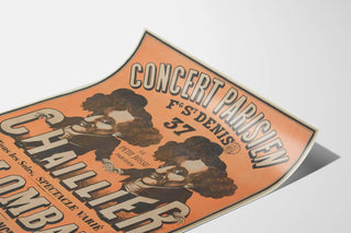 Vintage Poster of Parisian Concert Le Petit Bossu Chaillier