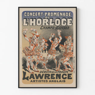 Vintage Poster of the Concert-Stroll at the Clock - Lawrence Troupe