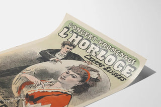 Vintage Poster of the Concert-Stroll at the Clock on the Champs-Élysées