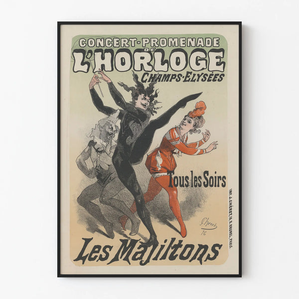 Vintage Concert-Stroll of the Clock Poster Les Majiltons