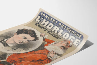 Vintage Poster of the Concert Promenade of the Clock on the Champs-Élysées