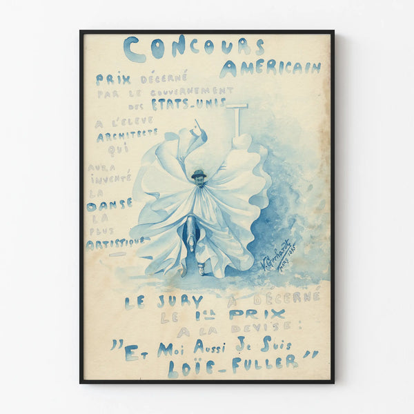 Vintage Poster American Contest - Decorative Watercolor Art 1895