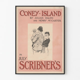 Vintage Coney Island Poster by Julian Ralph and Henry McCarter