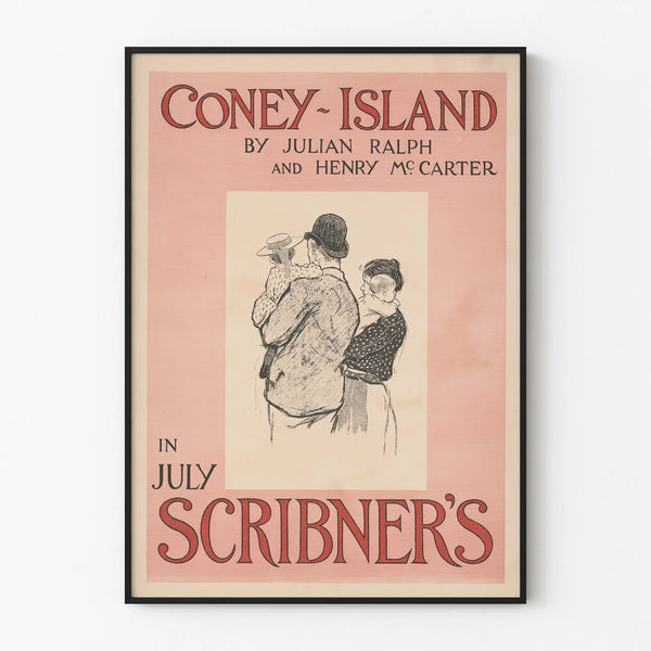 Vintage Coney Island Poster by Julian Ralph and Henry McCarter