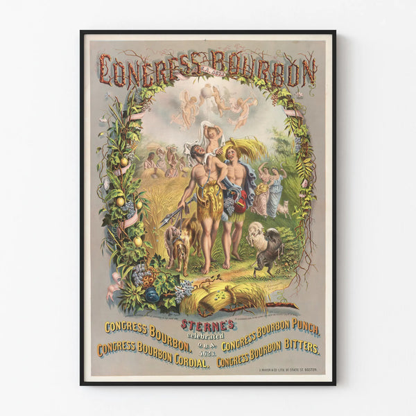 Vintage Decorative Poster Congress Bourbon